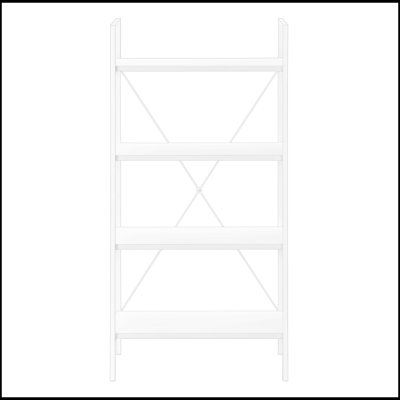 Modern 4-Tier Bookshelf with Spacious Shelves, Perfect for Office and Bedroom Storage and Display. by Ivy Bronx