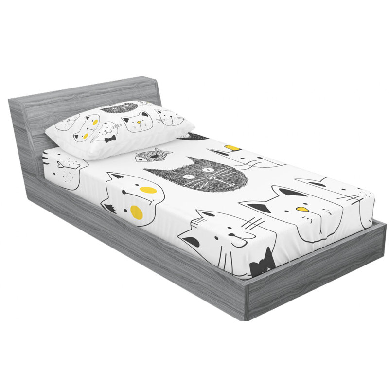Microfiber Sheet Set, Twin XL Sheet Set with 1 Pillowcase