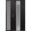 Diamond A1 Right-Hand Panel Silver Steel Prehung Front Entry Door With Sidelite-117056522-117056521-117056518