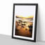 Sunrise at Tenby Beach in Wales in Abstract - Picture Frame Graphic Art Print-55727204-55727202