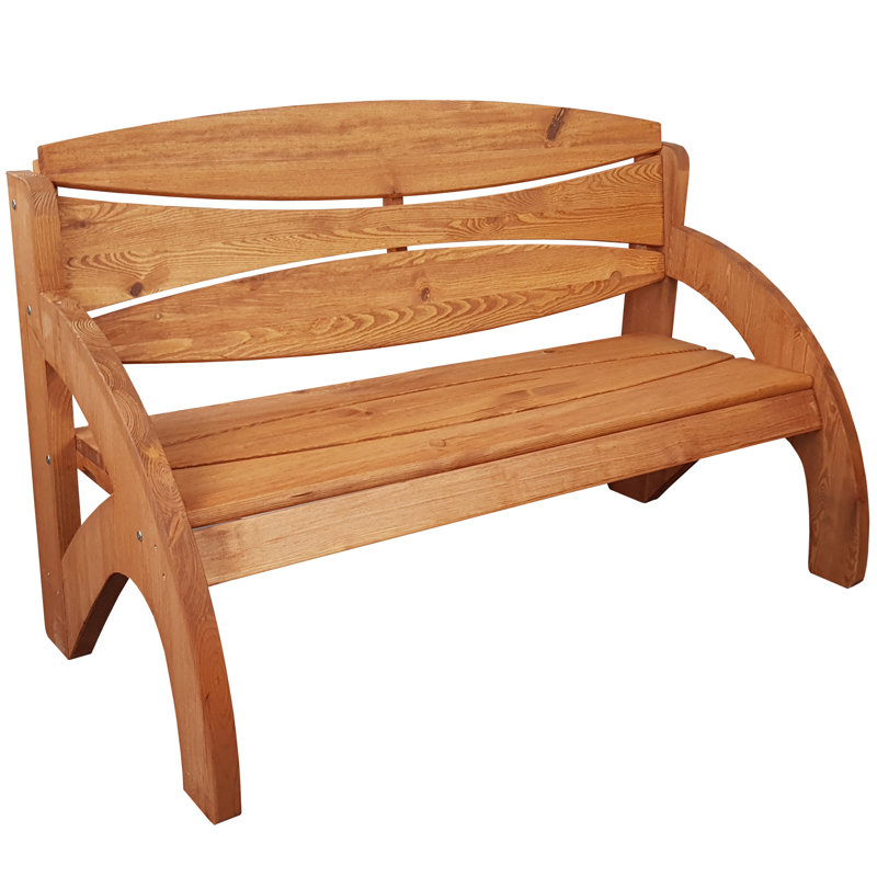 Talreja Solid Wood Pine Outdoor Bench, Teak