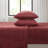 4 PCS Queen Micro Plush Sheet Set Burgundy-131304067-131304064