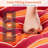 Set of 4 73'' Lounge Chaise Cushion Padded Recliner Cushion Orange-846649208-846649211