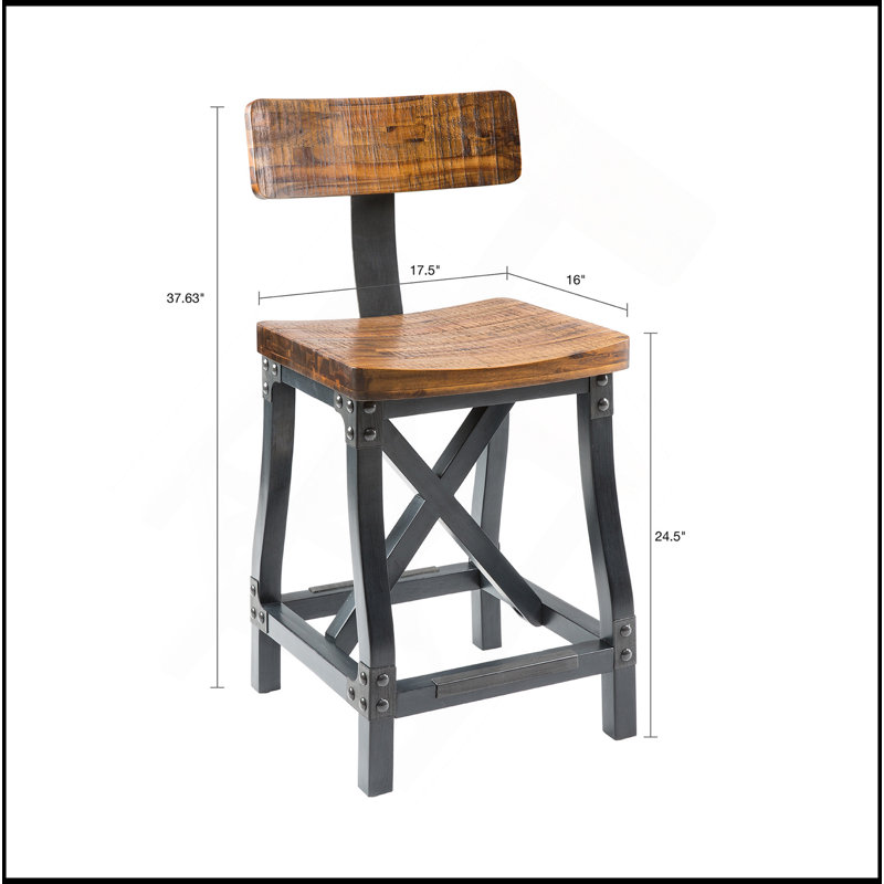 Counter Stool With Back