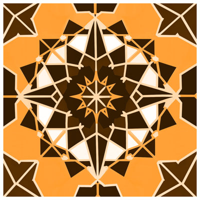 Orange Brown Mandala Comforter