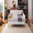 Full Size Upholstered Daybed With 4 Support Legs-1026710371