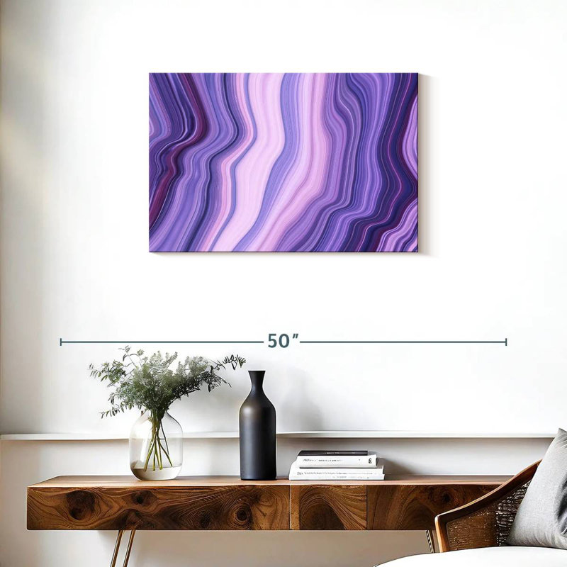 Avery Abstract Purple Layers, 20" H x 30" W