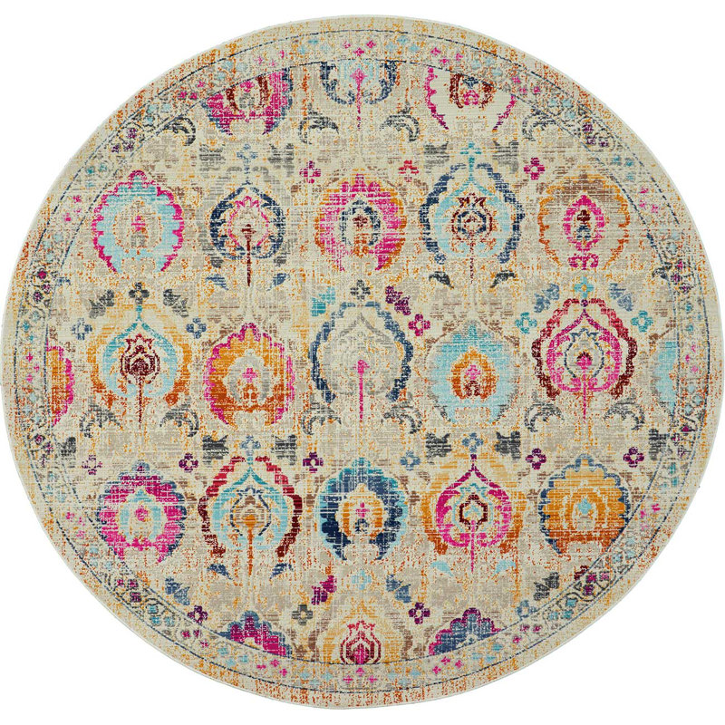 Ankica Floral Area Rug, Rectangle 61 x 115 cm
