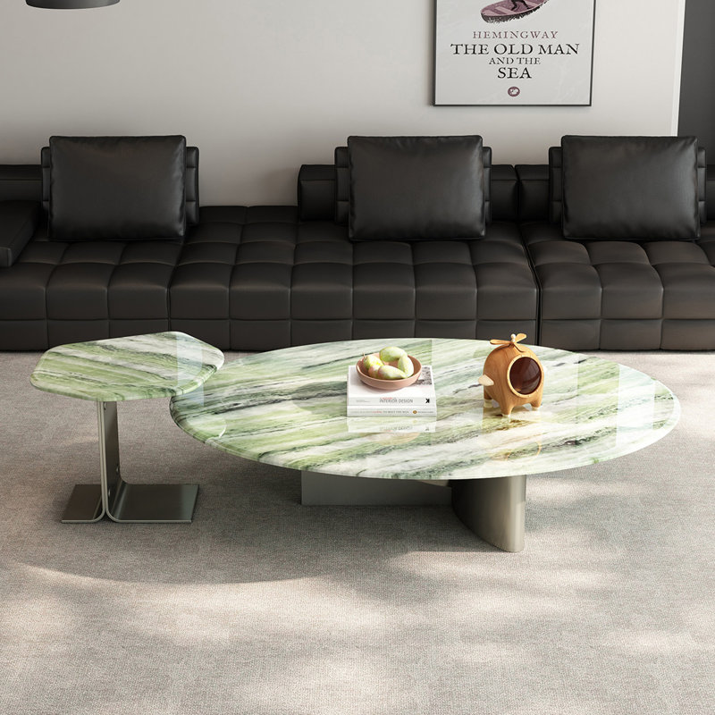 Table basse Mahesh 2 Bunching Tables, H 15 po x L 63 po x l 31,5 po, Vert