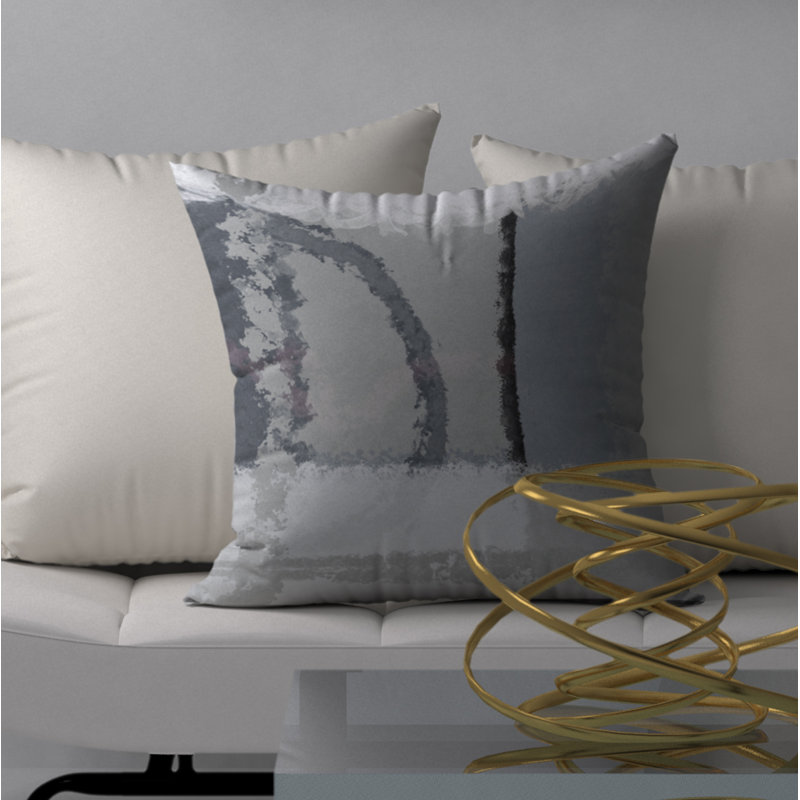 Abstract Reversible Throw Pillow, 20" x 20"
