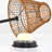 Stylish Solar Wicker Floor Lamp, Oak, 12.6 in Diameter x 25.2 in Height | IP65 Weather Resistant, 1 x 2 4W Integral LED (3000K, 80 Lm) | Assembled & Perfect for Indoor/Outdoor Ambiance