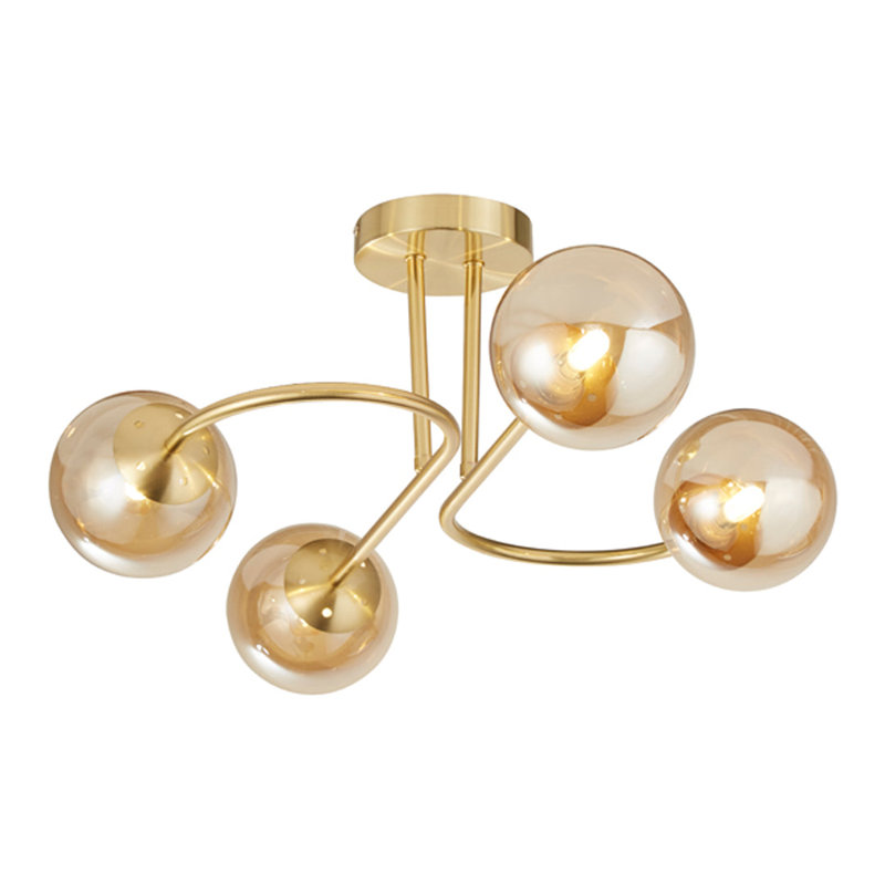 Glass Semi Flush Mount
