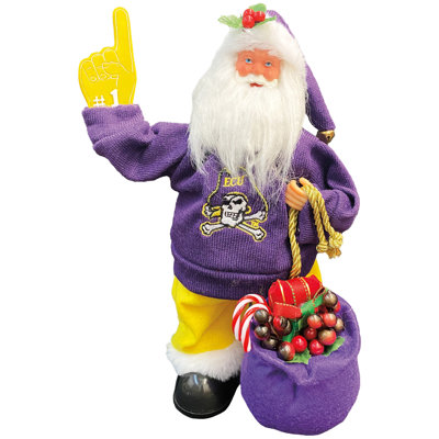 NCAA 12 inch Animated/Musical Santa