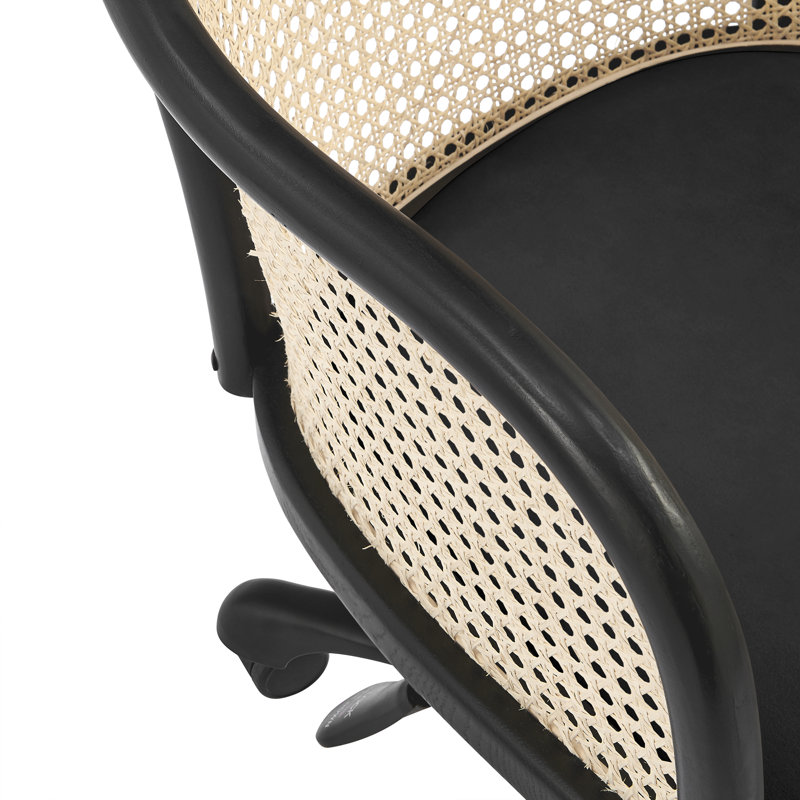 Velvet Task Chair, Black