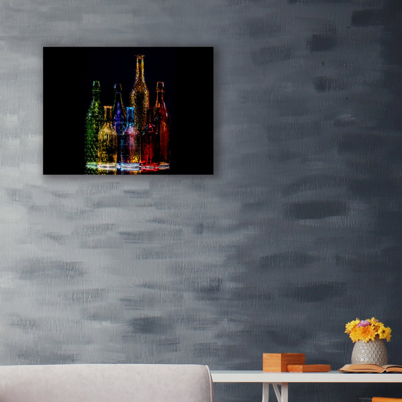 Vibrant Glass Symphony - impression, H 12 po x l 16 po x P 1 po