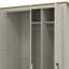 Limestone 4 Door 2 Drawer Wardrobe with Mirror-112236023