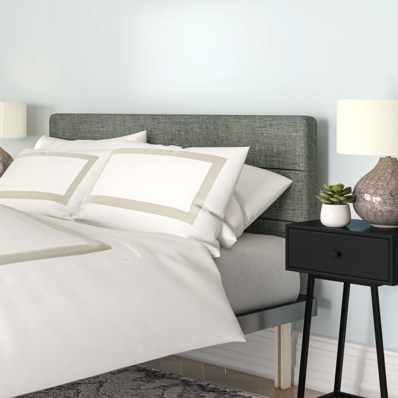 Alder Upholstered Headboard, Single (3'), Charcoal