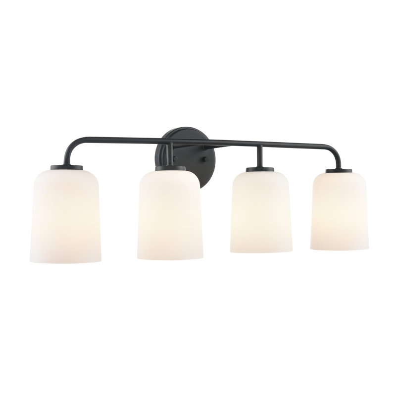 Meuble-lavabo 4 lumières 28 po Londonderry , Noir mat