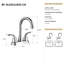 Robinet de lavabo de salle de bain à 2 poignées certifiées CUPC 12,06 po d'Uniwa (finition chromée)-117992972