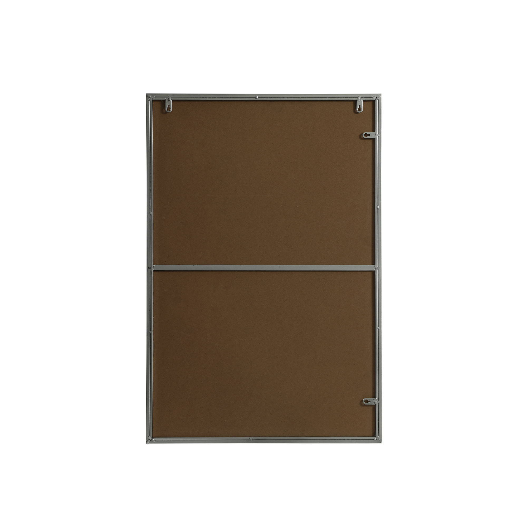 Sabine Metal Rectangle Wall Mirror, 36" x 24", Silver