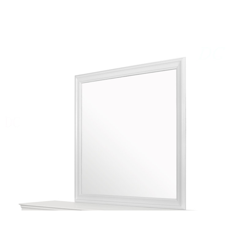 Miroir blanc métallique, Blanc