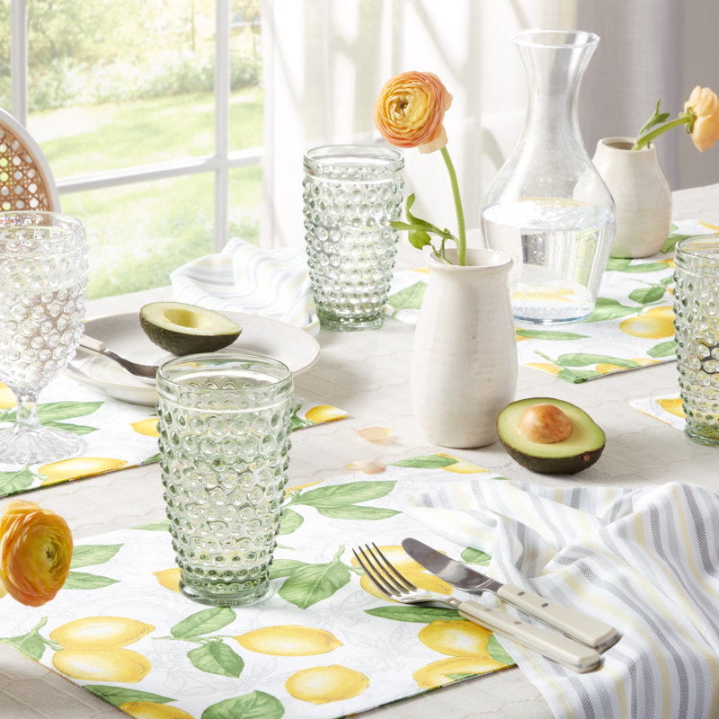 Martha Stewart Honeycomb Modern Farmhouse Tablecloth, 120" x 60", White