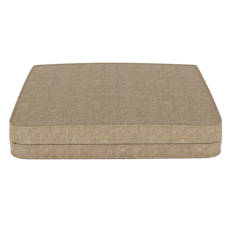 Outdoor Sunbrella® Seat Cushion, Spectrum Mushroom Sunbrella® Plainweave