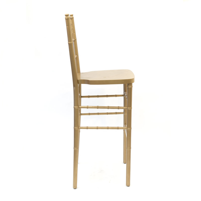 Cliffland Counter Stool with Solid Wood Frame, Gold