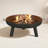 Lataivia Round Steel Wood Burning Fire Pit