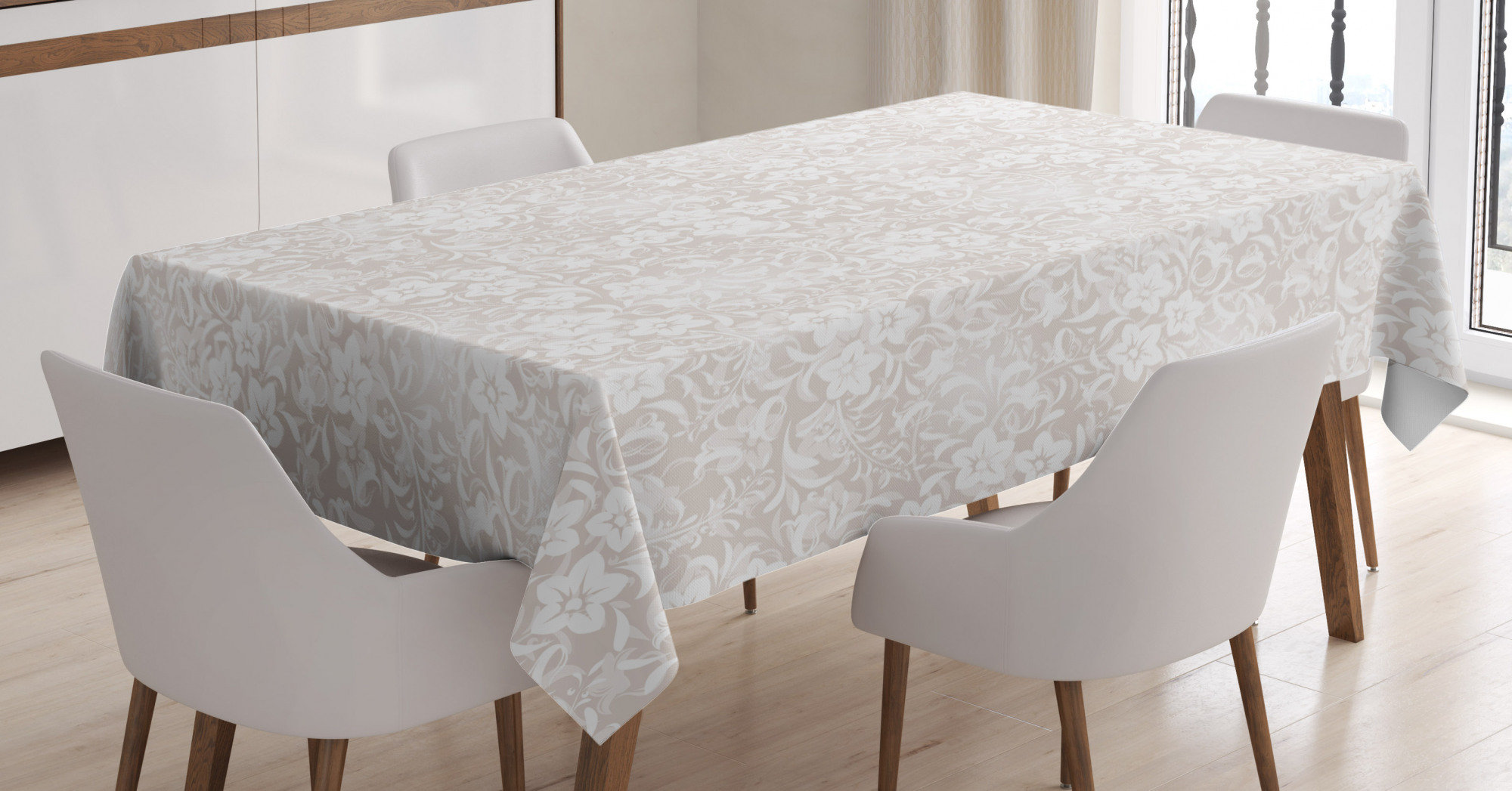 East Urban Home Rectangle Floral Polyester Tablecloth | Wayfair