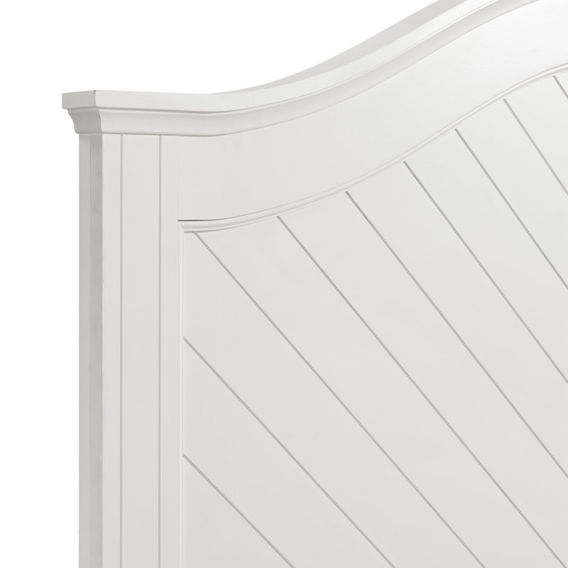 Schauer King Panel Bed In White