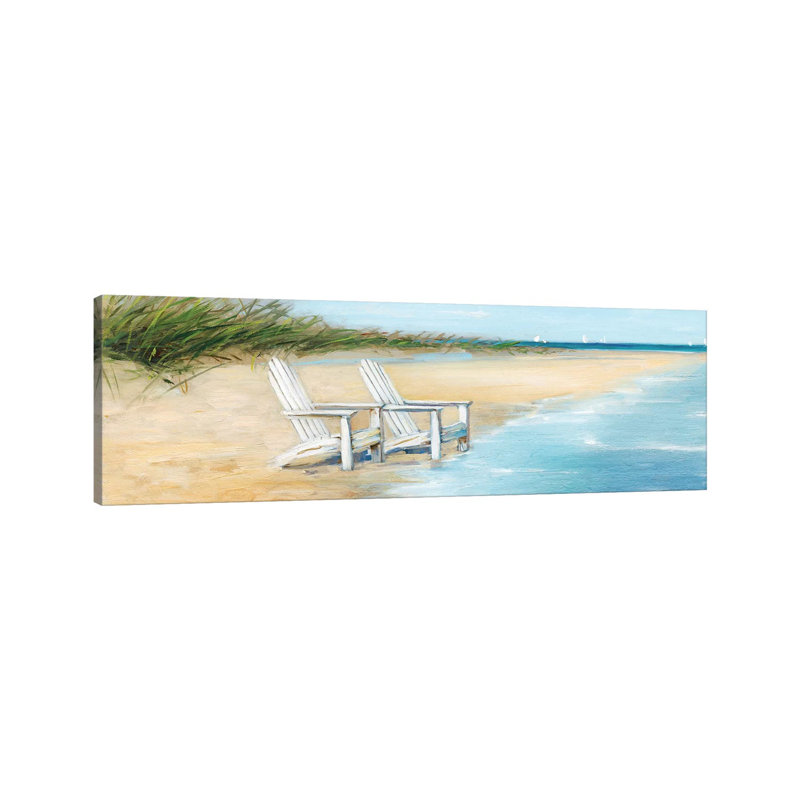 Water View II by Sally Swatland - Wrapped Canvas Panoramic Painting, 121.92 cm H x 40.64 cm W x 1.91 cm D