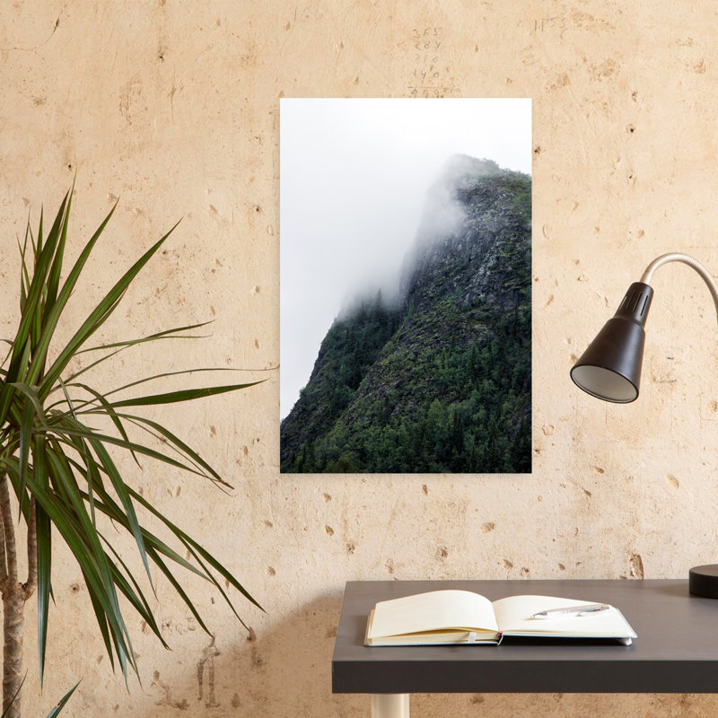 «Reveal Mystical Abstract Contemporary Forest Mountain», art mural, H 24 po x l 16 po