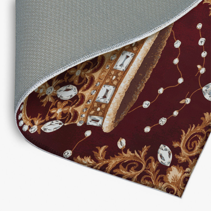 Tapis rouge français intérieur et extérieur, Rectangle 4pi x 6 pi