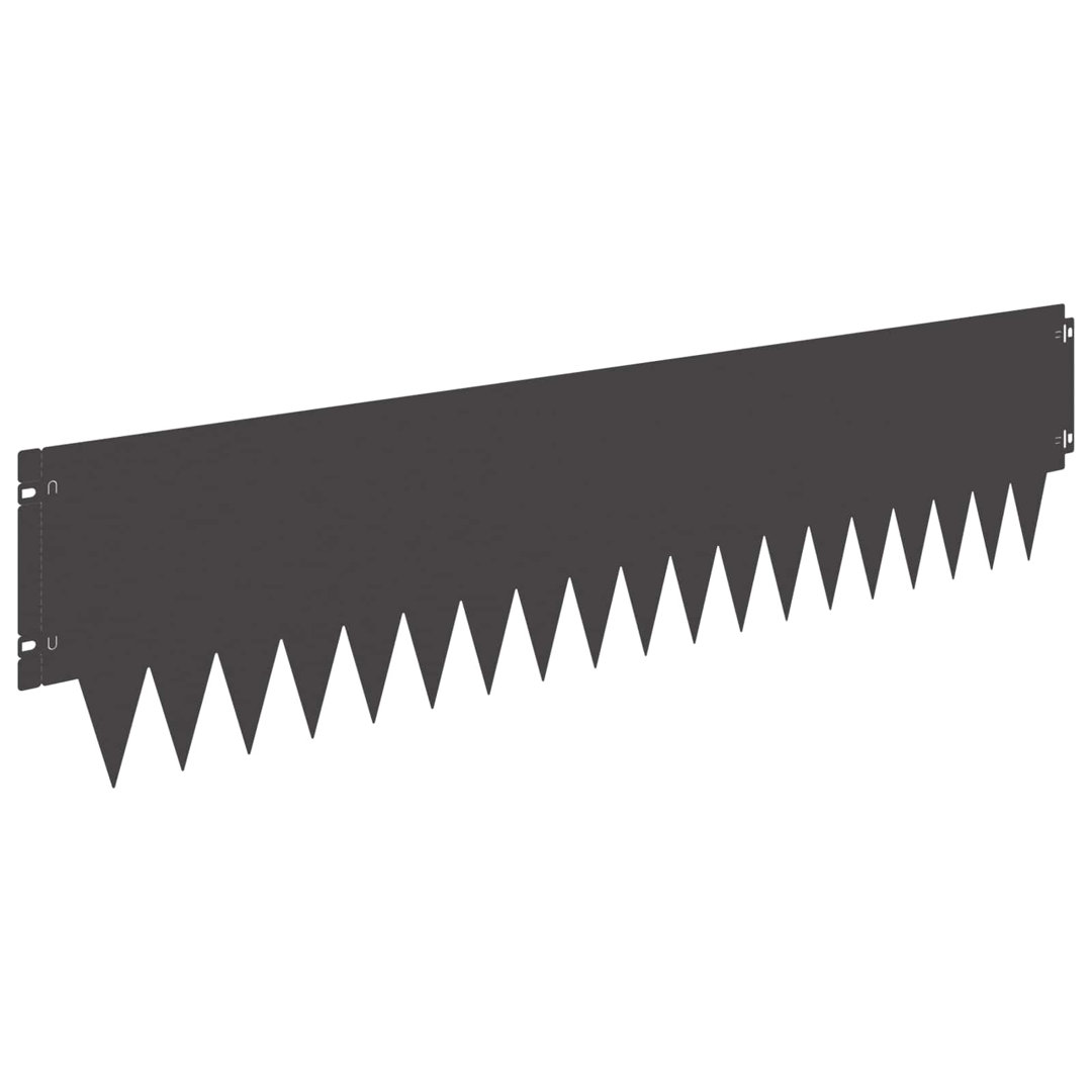 20cm H x 103cm W Metal Lawn Edging
