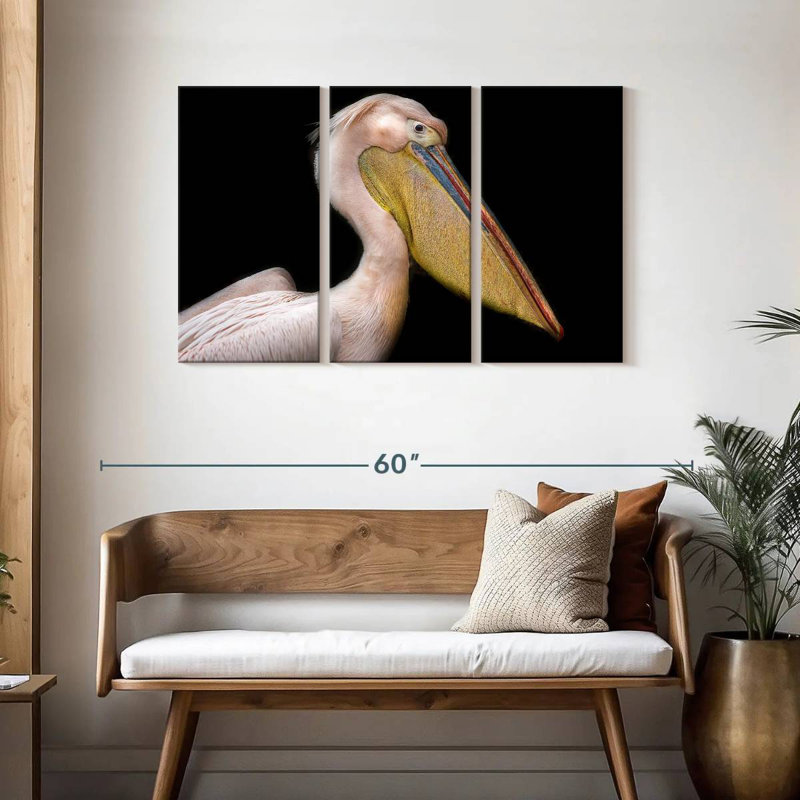 Brampt Pelican Portrait, 28" H x 45" W