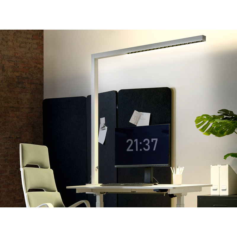 Bitzer Metal Desk Lamp, Silver