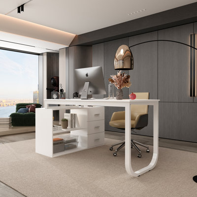 Stockseth L-Shaped Desk by 17 Stories