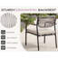 Linen Blend Upholstered Armchair-306942540-306942542