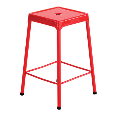 Industrial Stool with Footrest