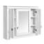 Armoire à pharmacie murale avec porte miroir et 5 tablettes Kaia-127127634