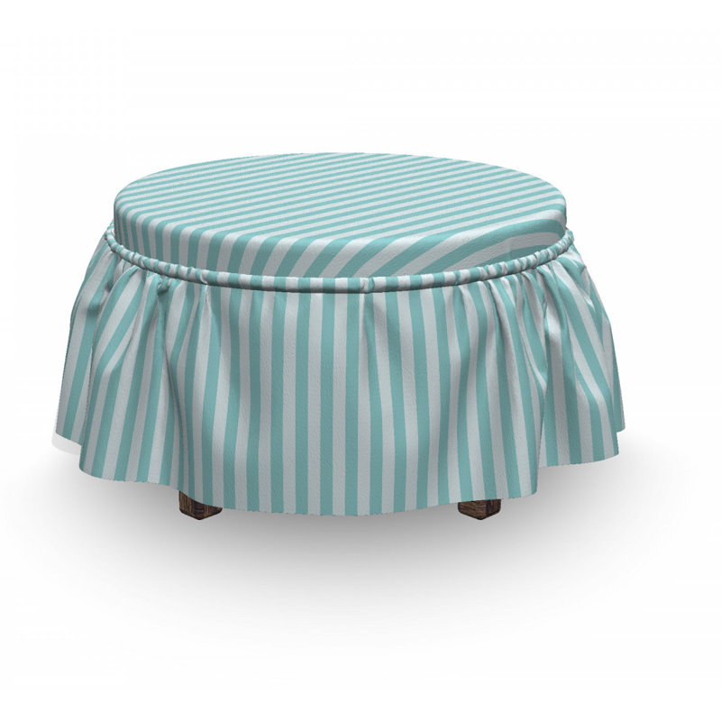 Housse pour repose-pieds vertical line