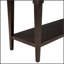 Classic Retro Style Console Table with Three Top Drawers and Open Bottom Shelf, Easy Assembly (Espresso)-1176669674