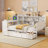 Wooden Daybed With 3 Drawers, USB Ports and desk-917014305-922188059