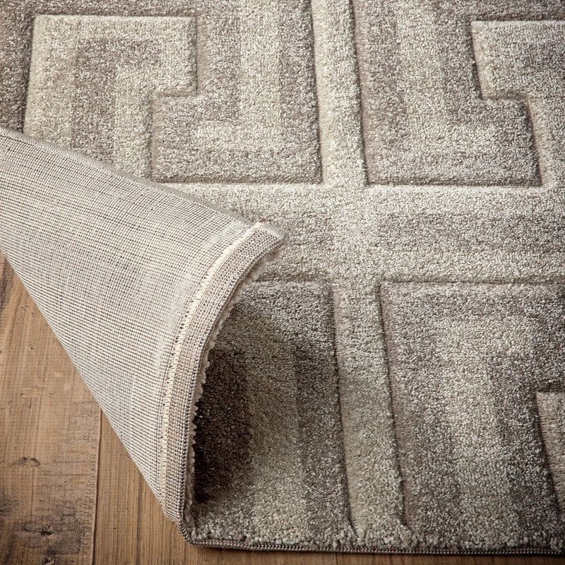 Greek Key Beige Light Vision Rug, Rectangle 160 x 230 cm