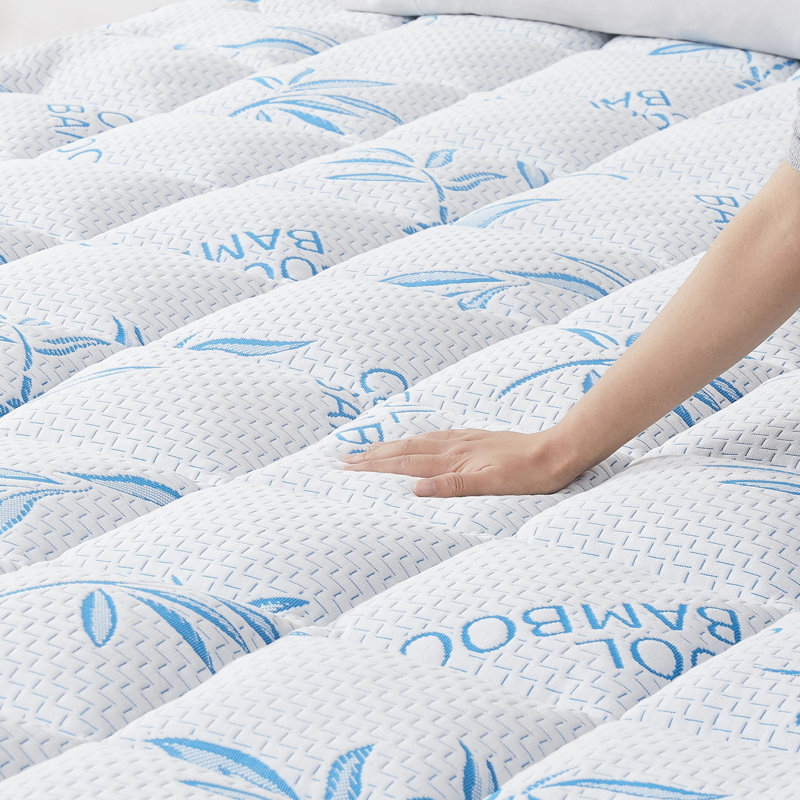 Hassania Bamboo Mattress Topper, Extra Thick Mattress Pad, 8-21"  Deep Pocket Mattress Topper, Extra-long Twin