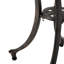 Table d'extérieur 19 po en fonte d'aluminium avec touche traditionnelle