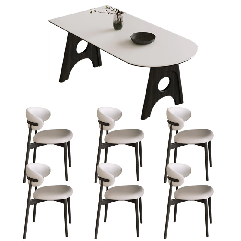 Ensemble de table Black Rock, H 29,52 po x L 62,99 po x l 31,49 po