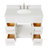 Abell 42.25'' Bathroom Vanity with Carrara Quartz Top-94003712