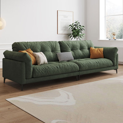 Coussin modulaire vert 100% polyester